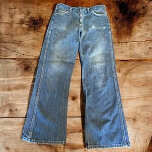 Vintage Tour De France Men’s Jeans Distressed Faded 34x30 Retro Denim